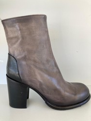 FELMINI D291 Bottines cuir gris/taupe