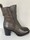 MJUS P96203 Bottines en cuir kaki