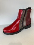 PEDIGIRL Bottines SUQUE verni rouge