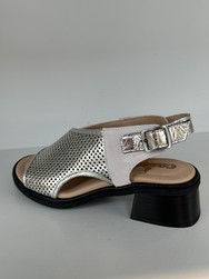 CASTA Sandale USINA blanc argent