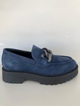 NERO GIARDINI 205110 Mocassin nubuck bleu