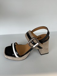 CASTA EDEN Sandales vernis noir