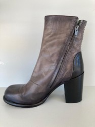 FELMINI D291 Bottines cuir gris/taupe